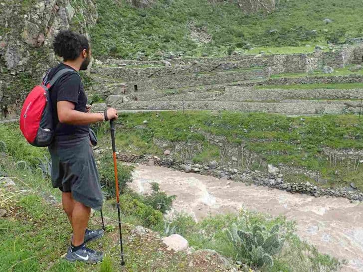 James at the start of the Inca Trail