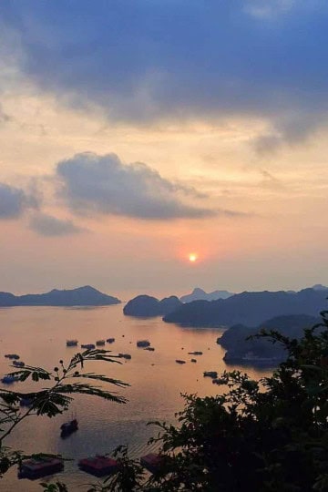 Things to do in Cat Ba Vietnam Sunset Bay Banner