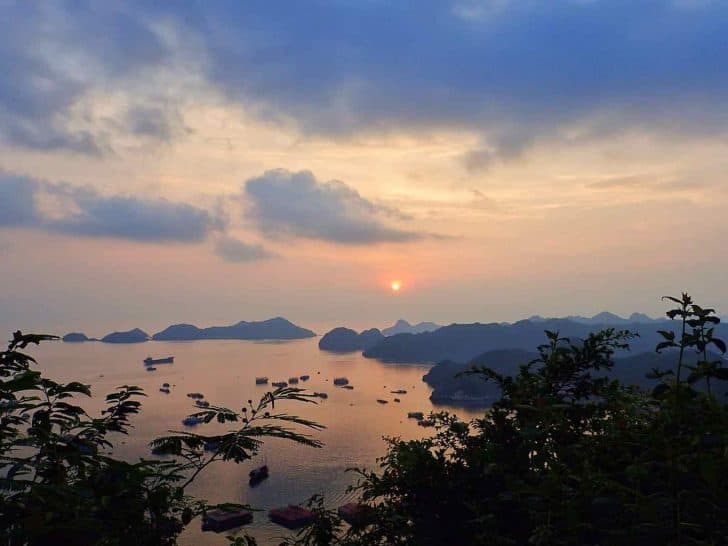 Things to do in Cat Ba Vietnam Sunset Bay Banner