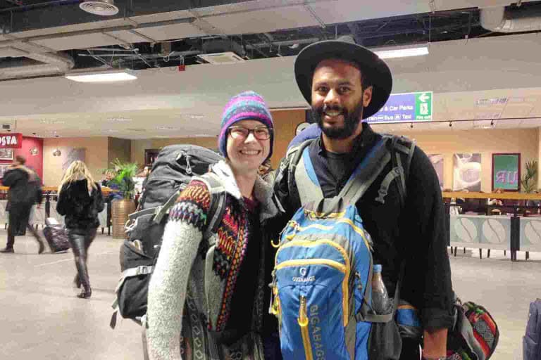 Sarah & James return to England