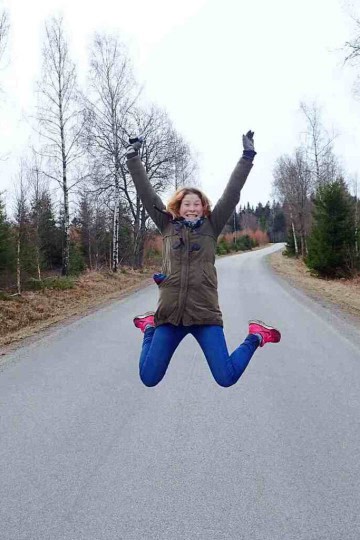 Road in Swedish countryside