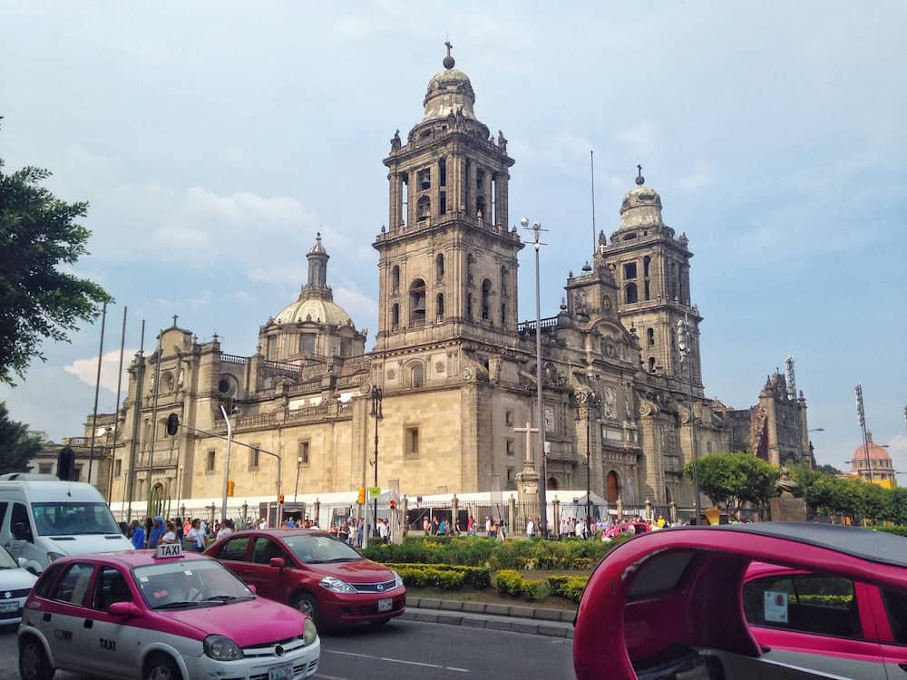 View of the Grand Metropolitan Cathedral in Mexico City