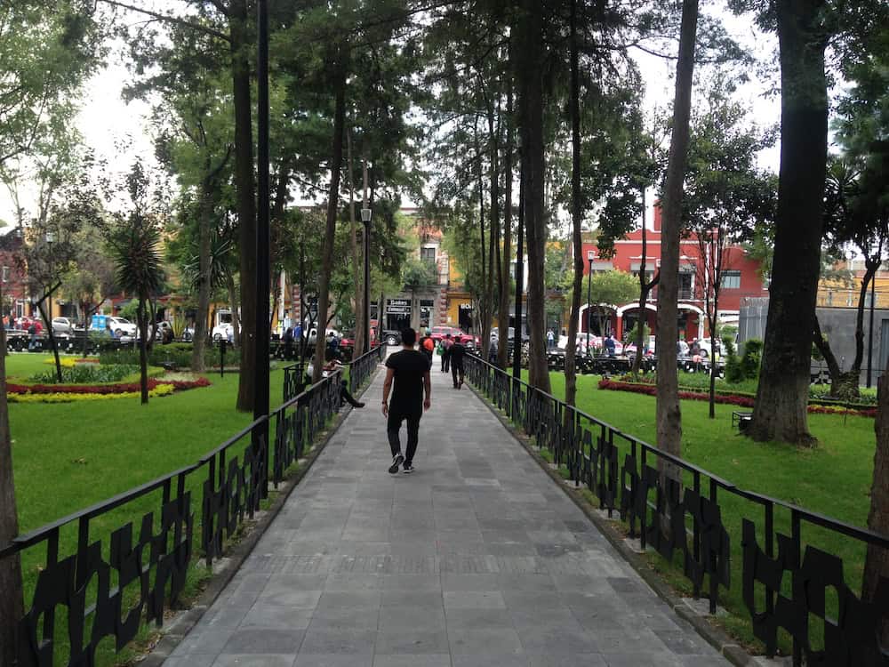 Walking in San Angel Mexico City