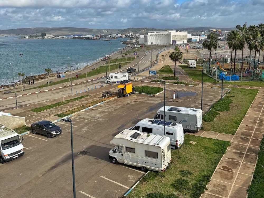 parking safely in a campervan