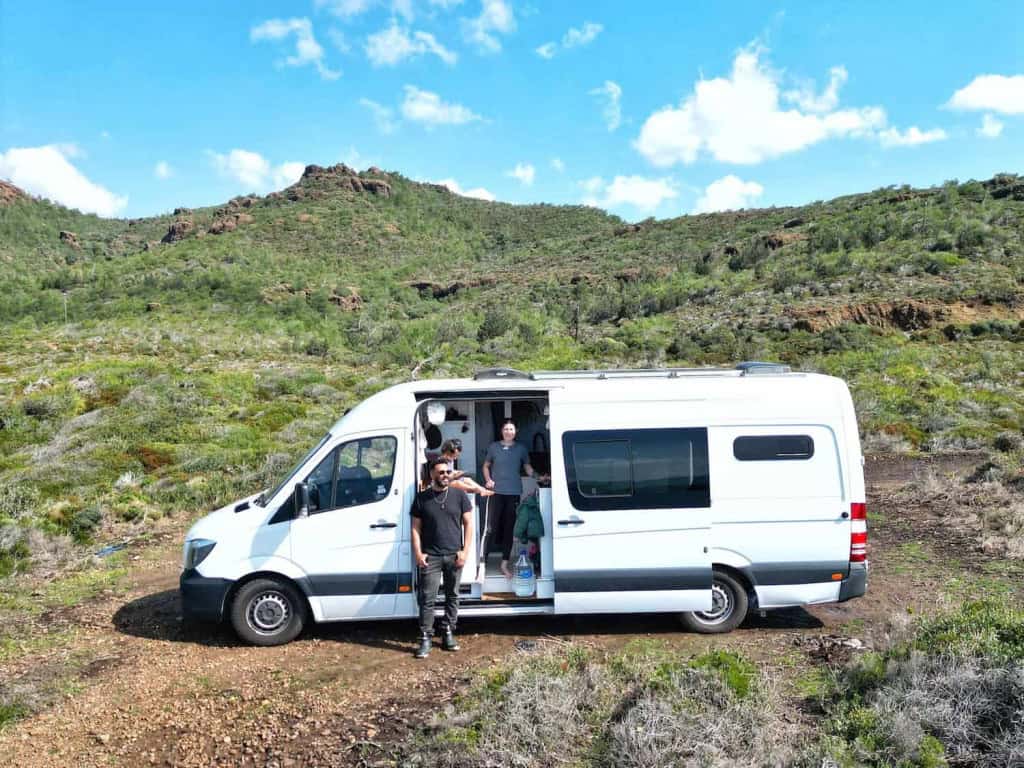 campervan with kids