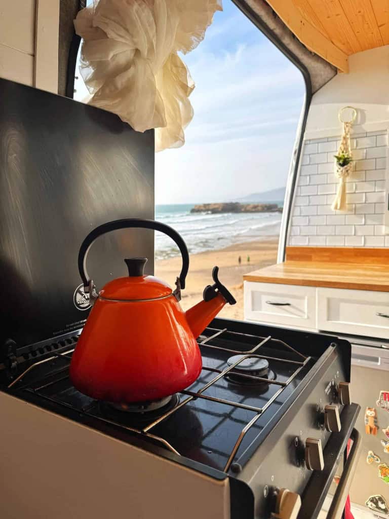 Vanlife Morocco Park Up View